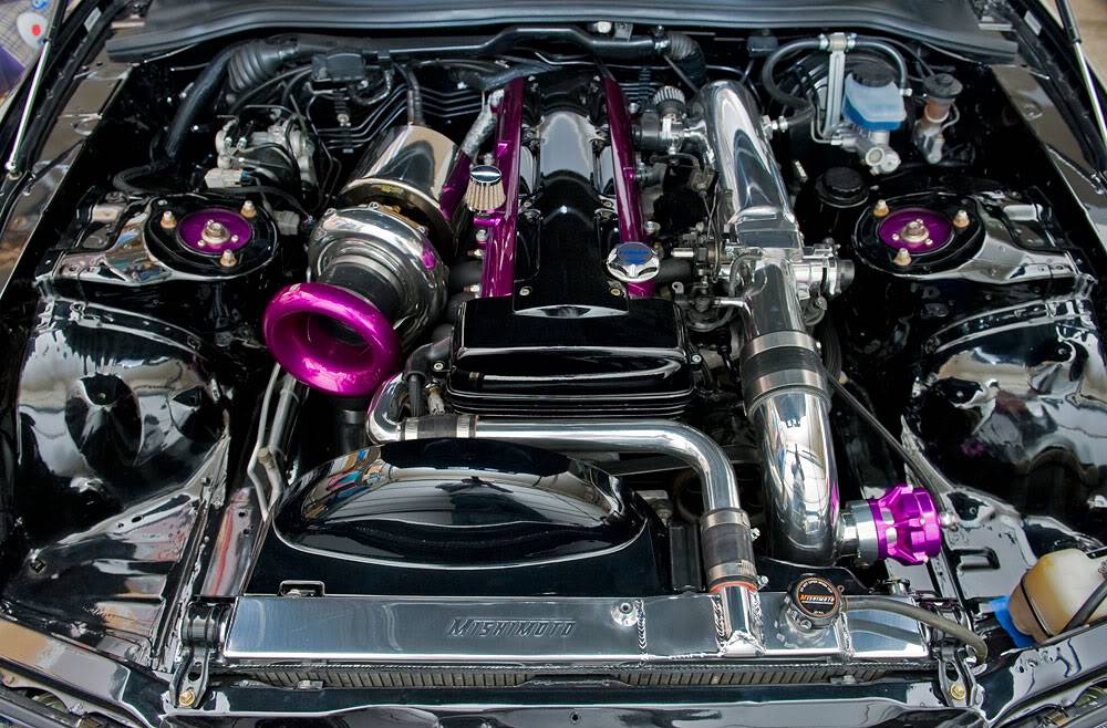 High-Performance Radiator Kit for Toyota Supra - Black/Red/Blue