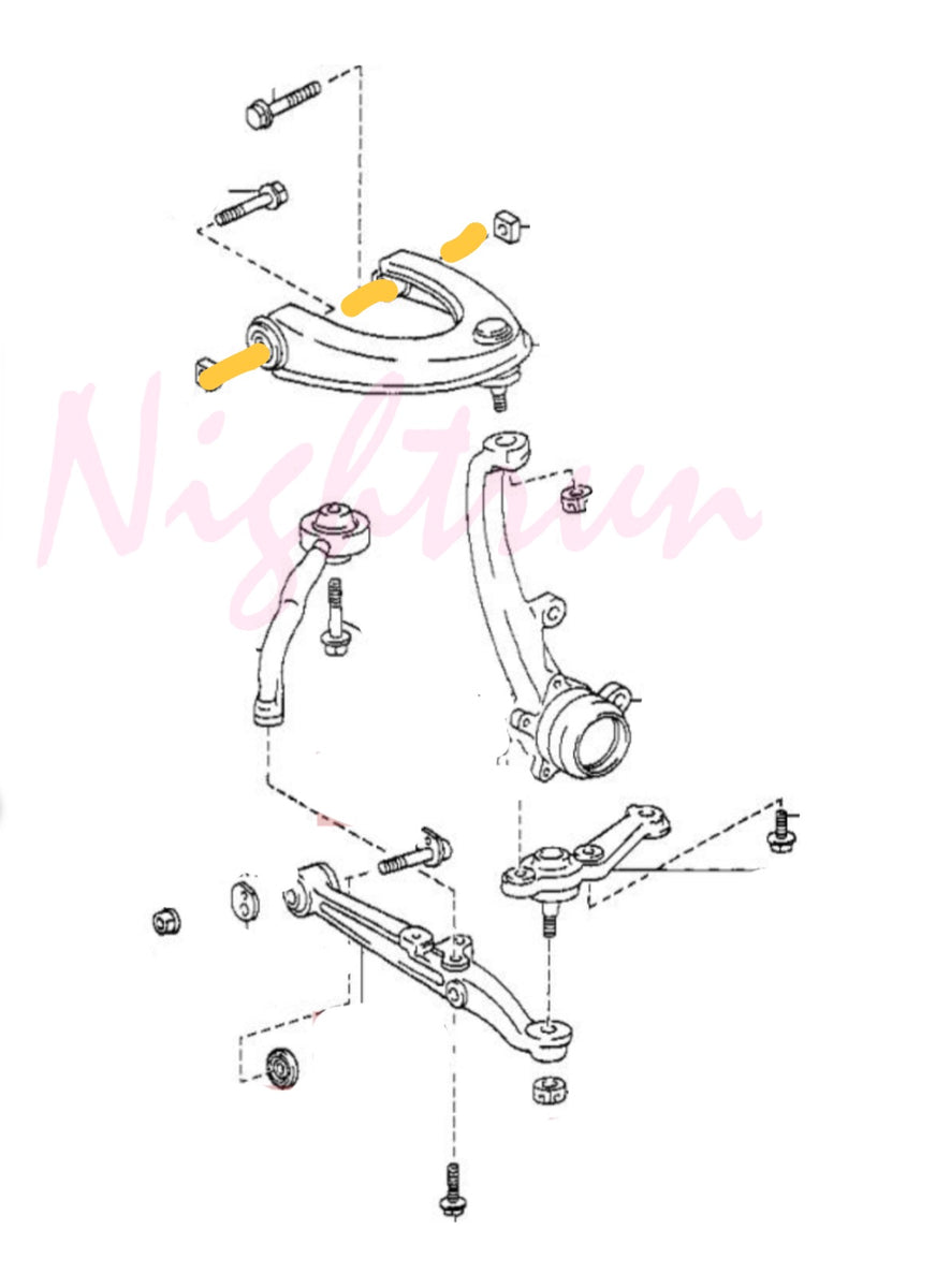 SuperPro Front Upper Inner Control Arm Bushing Set | Land Rover LR3 SE (05) (SPF3486K) main image 1
