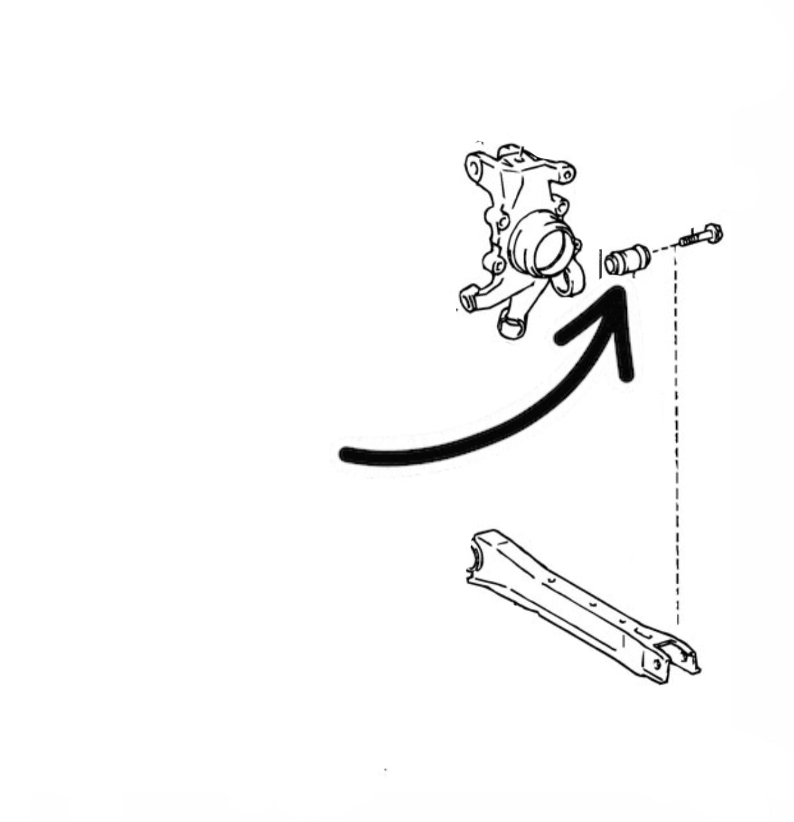 Mk3 Toyota Supra Rear Lower Knuckle Bushing Nightrun Garage