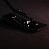 side view of mounting system on toyota supra throttle sport pedal