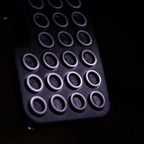 Closeup of detailed machining marks on toyota supra throttle sport pedal