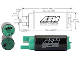 AEM 340lph In-Tank Fuel Pump E85 Compatible