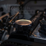 Nightrun garage modern oil cap black on Toyota 4AGE engine
