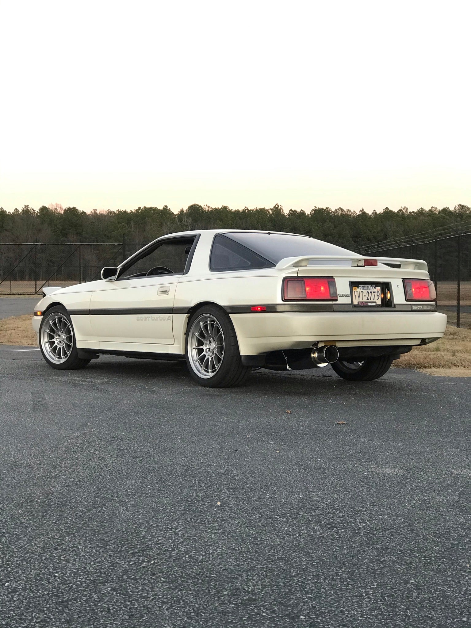 Mk3 Toyota Supra HKS Silent HiPower Exhaust Nightrun Garage