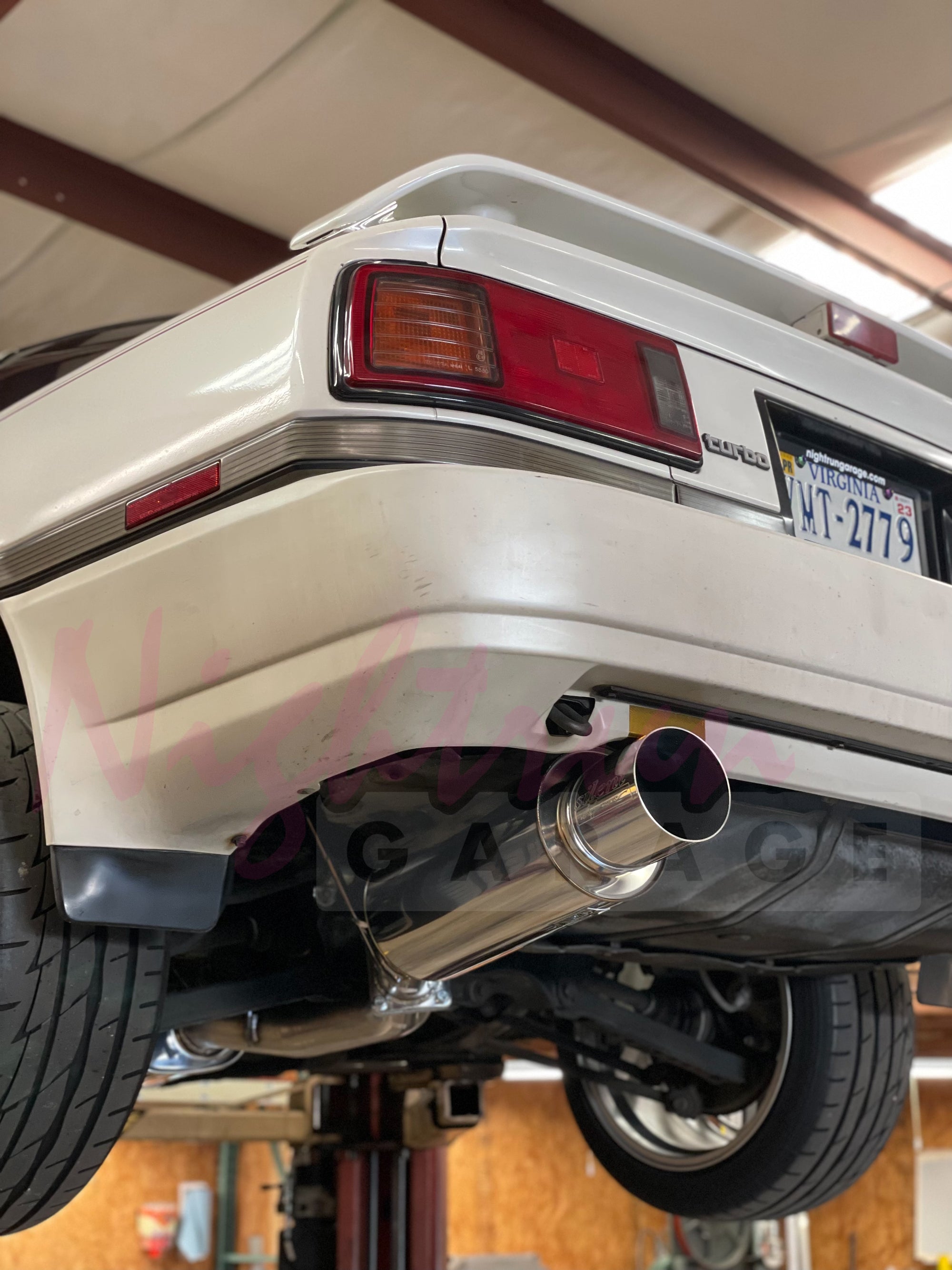 Mk3 Toyota Supra HKS Silent HiPower Exhaust Nightrun Garage