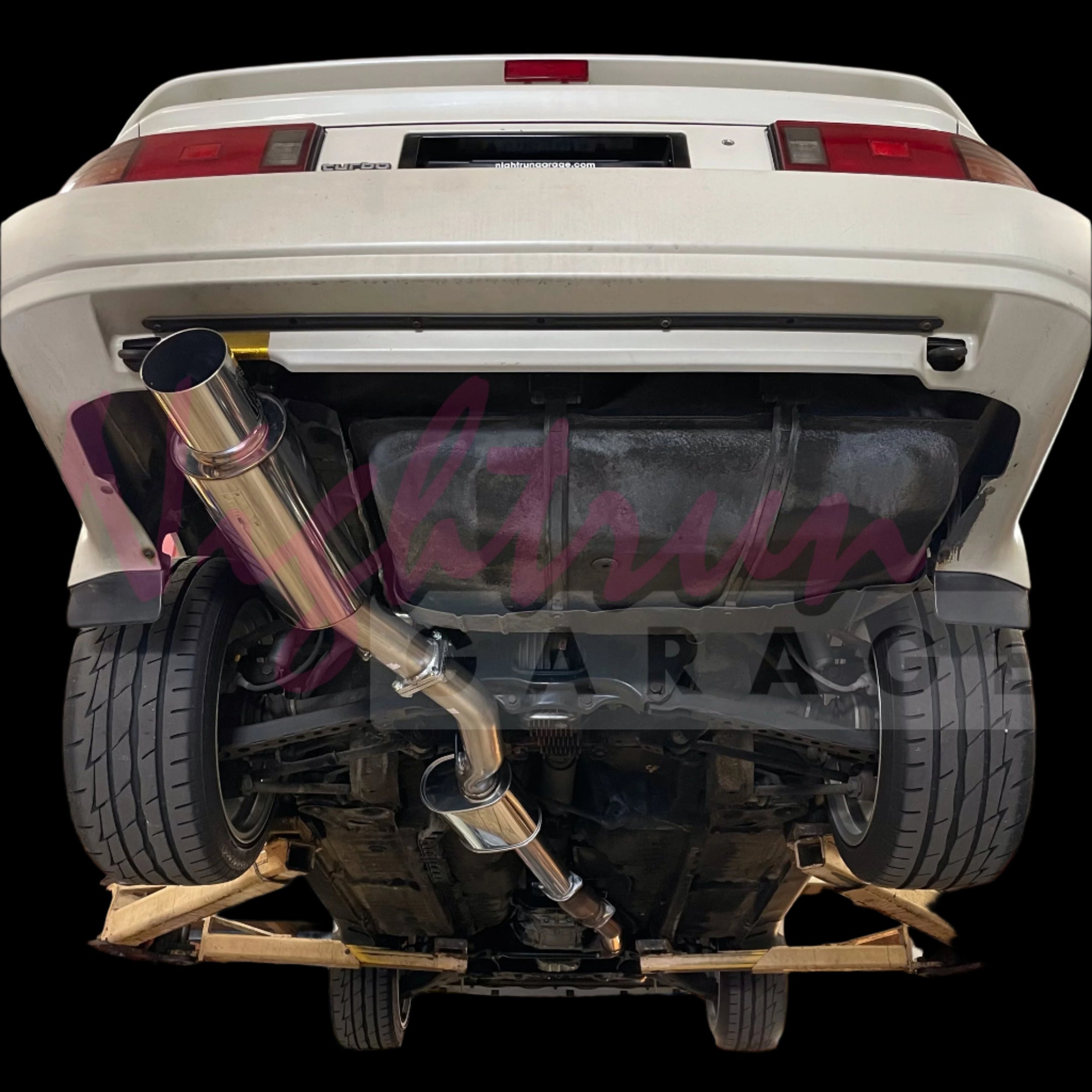 Mk3 Toyota Supra HKS Silent HiPower Exhaust Nightrun Garage